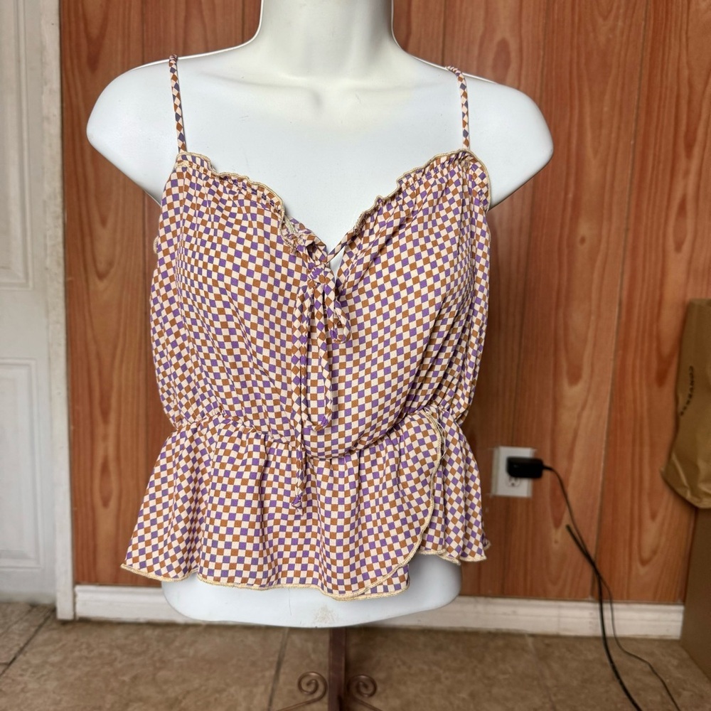Papaya crop top sz m